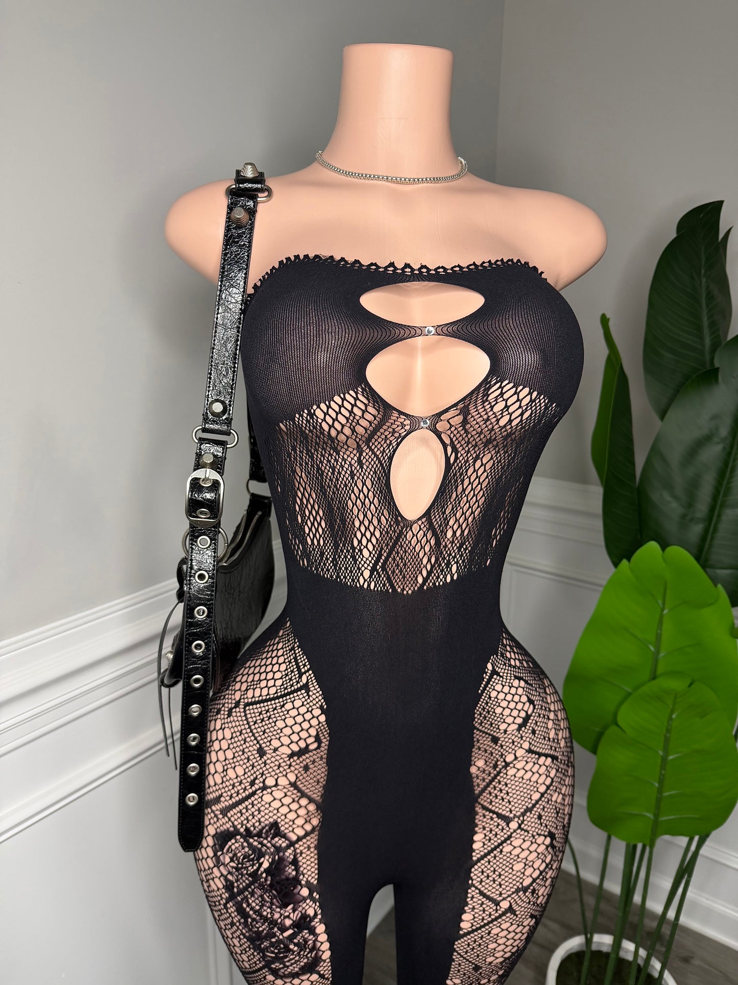 black cat jumpsuit