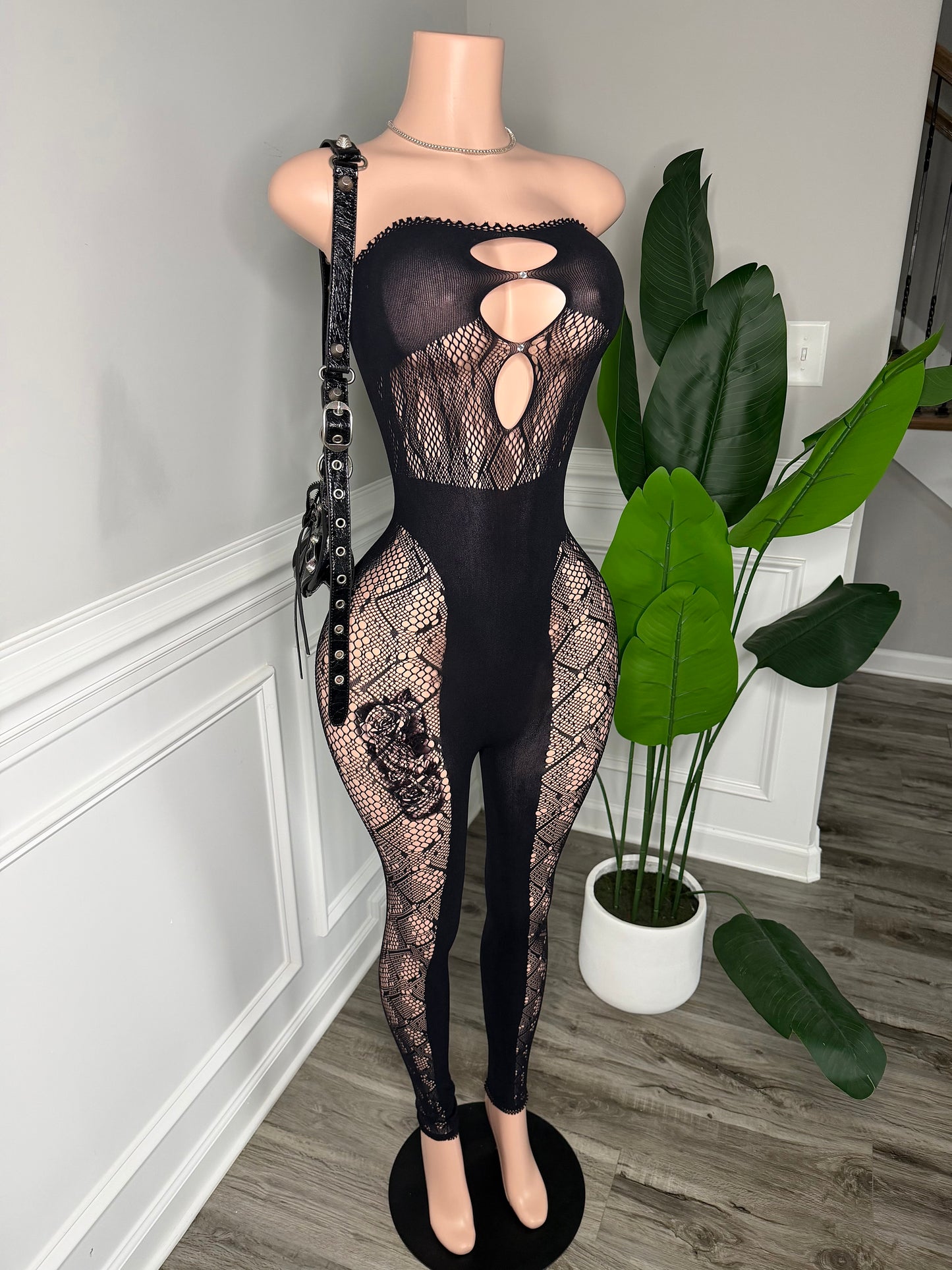 black cat jumpsuit