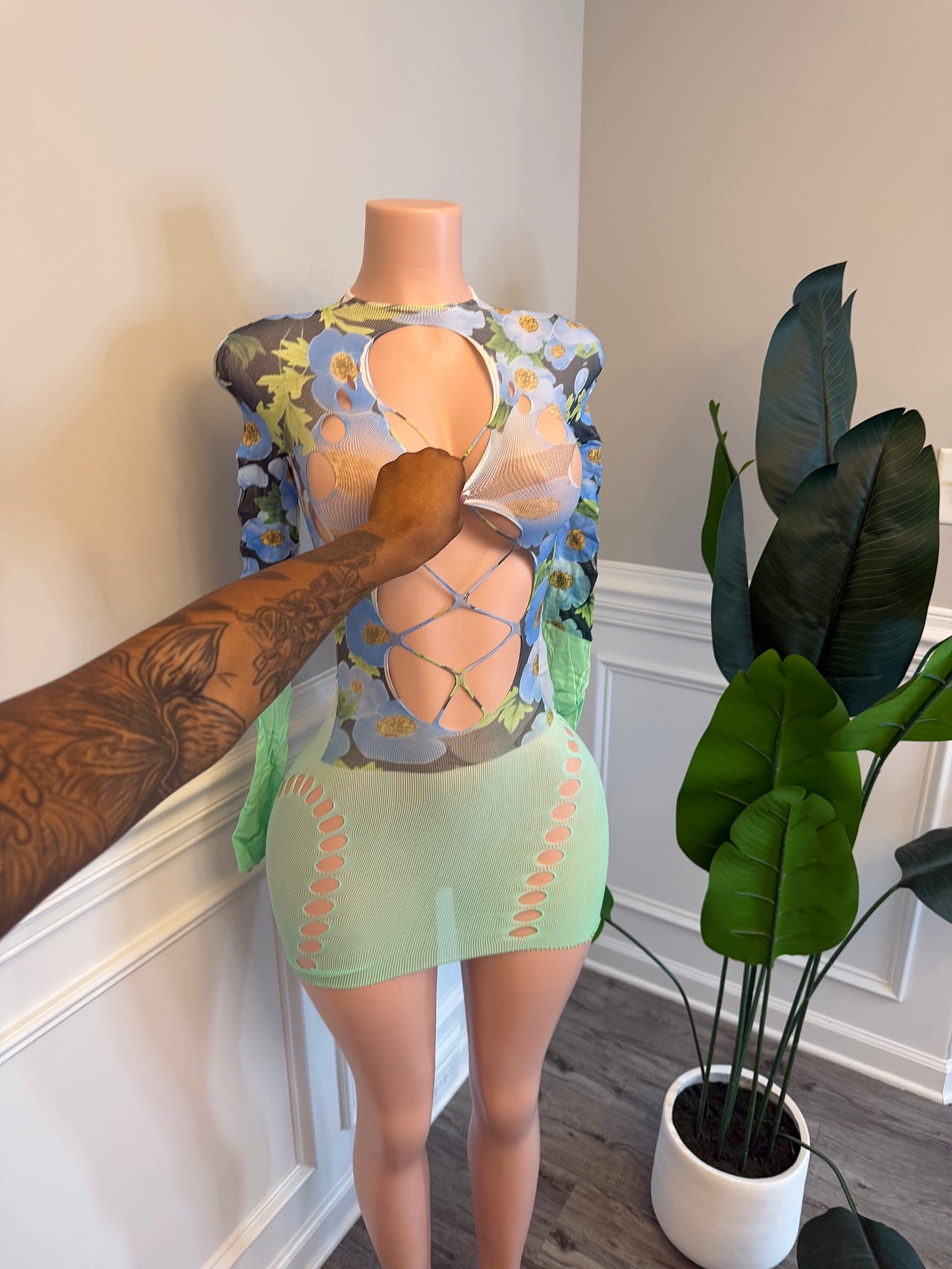 ocean strippa dress